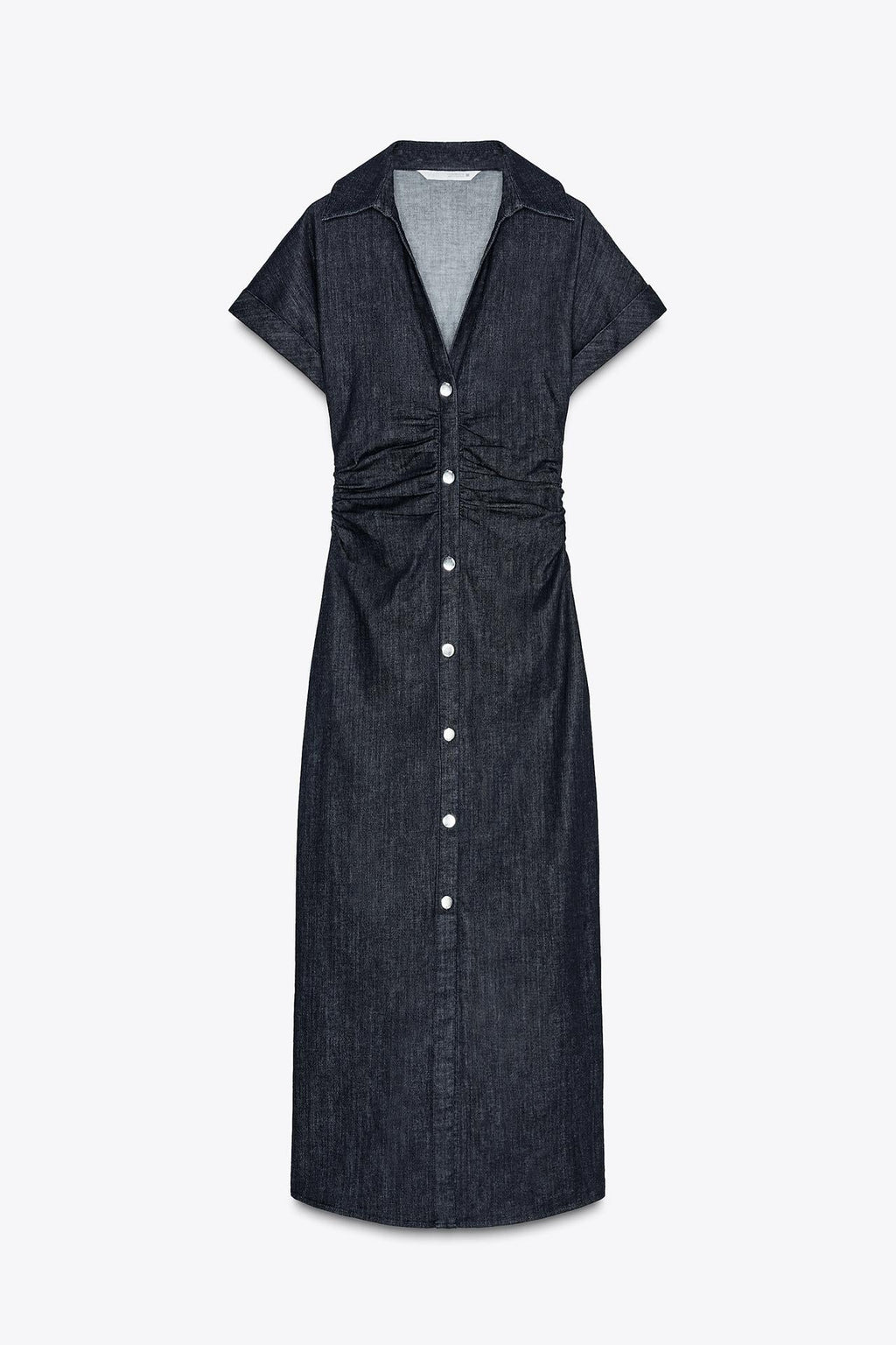 DENIM MIDI-DRESS