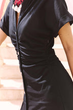 DENIM MIDI-DRESS