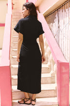 DENIM MIDI-DRESS