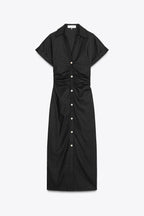 DENIM MIDI-DRESS